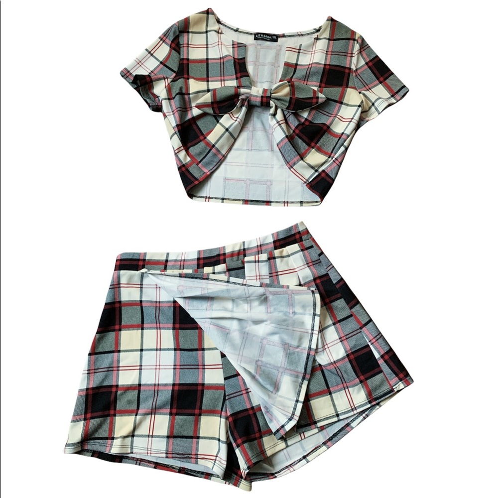 Liz & Sara Two-Piece Plaid